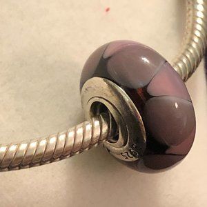 Pandora Purple Murano Glass Charm